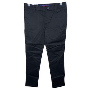 French Toast Girls Skinny Pant Black School Uniform Stretch Adjustable Waist 10